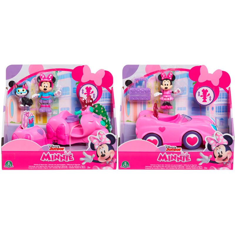 Vehiculo + figura Minnie Disney surtido