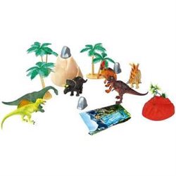 FIGURAS ANIMALES DINOSAURIOS EN BOTE 30 PZAS - MODELOS SURTIDOS