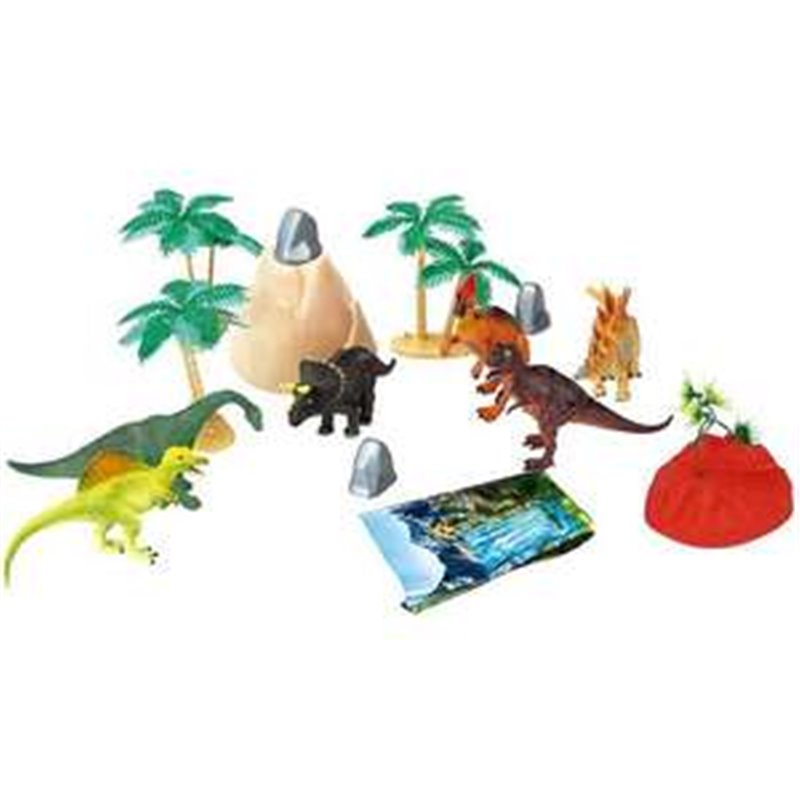 FIGURAS ANIMALES DINOSAURIOS EN BOTE 30 PZAS - MODELOS SURTIDOS