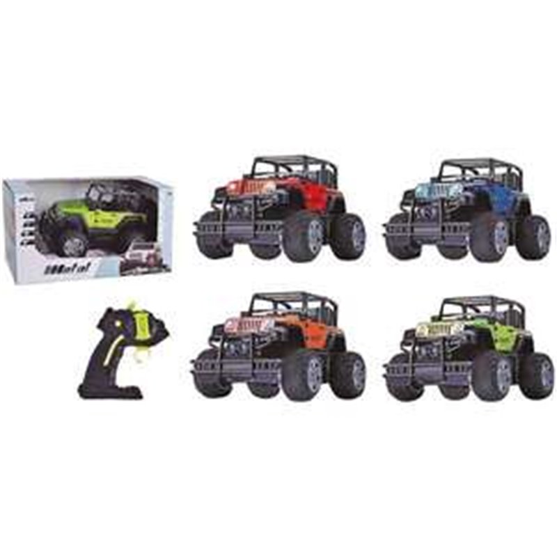 COCHE RADIO CONTROL 4X4 METAL, ESCALA1:20 . 26X15.5X15CM - MODELOS SURTIDOS