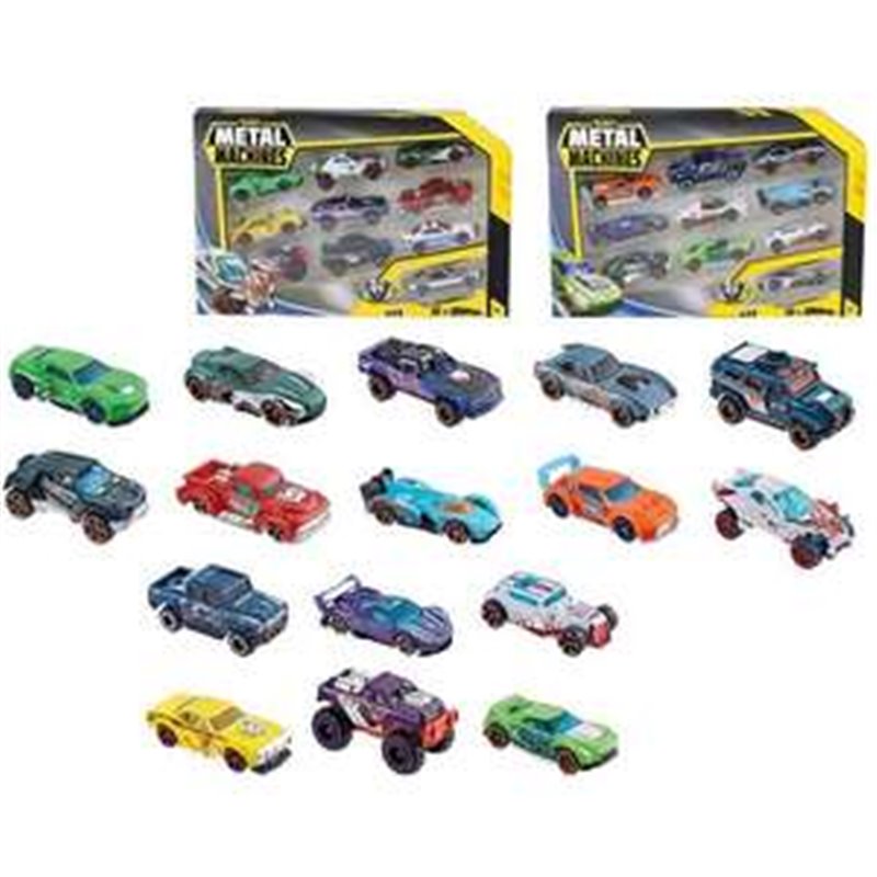 COCHES METAL MACHINE PACK 10 UNIDADES - MODELOS SURTIDOS