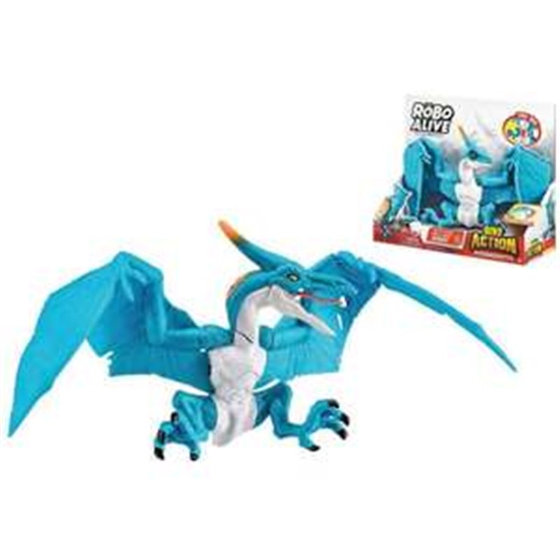 FIGURA DINOSAURIO PTERODÁCTILO ROBO ALIVE, DINO ACTION, 43X18X8CM