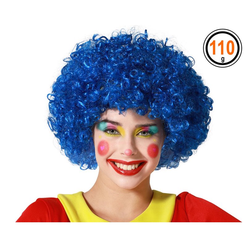 PELUCA PAYASO AZUL