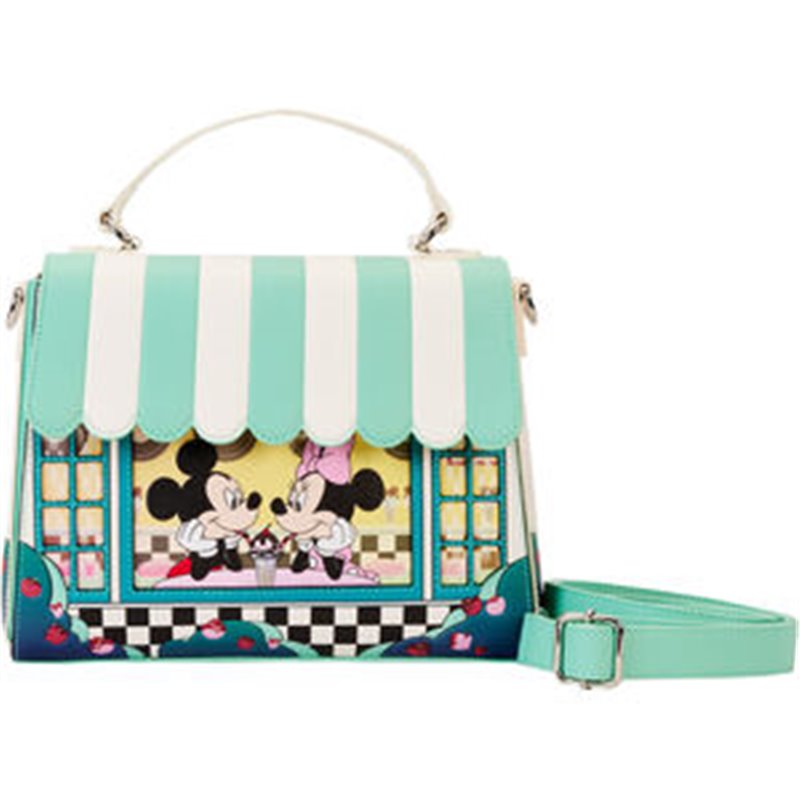 BOLSO DATE NIGHT DINER MICKEY &38 MINNIE DISNEY LOUNGEFLY