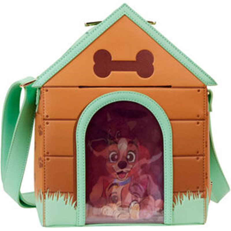 BOLSO LENTICULAR I HEART DOGS DOG HOUSE DISNEY LOUNGEFLY