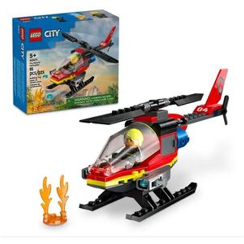 HELICOPTERO RESCATE BOMBEROS LEGO