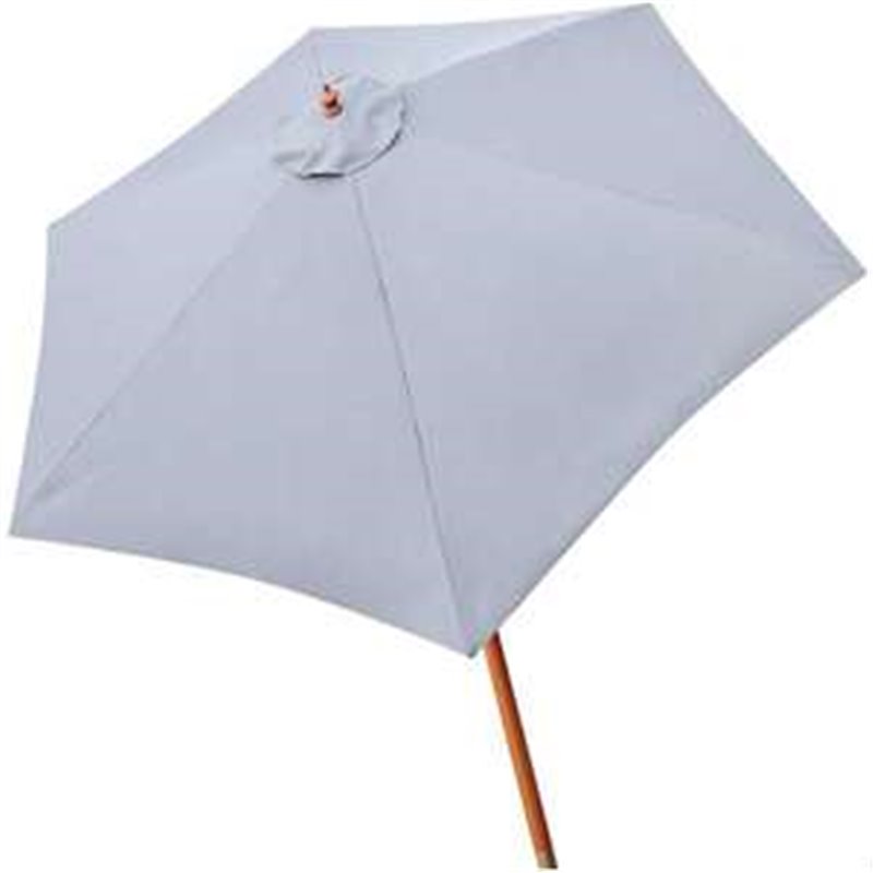 PARASOL 300 CM CON MÁSTIL DE MADERA 4,8 CM COLOR GRIS