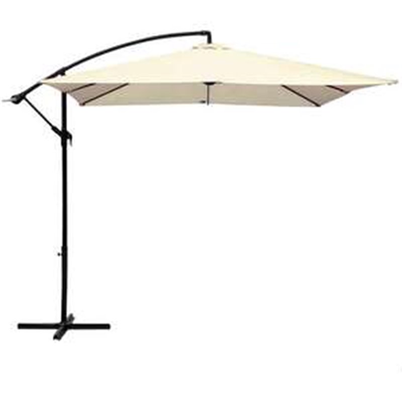 PARASOL EXCÉNTRICO 300 CM CON MÁSTIL DE ACERO 4,2 CM