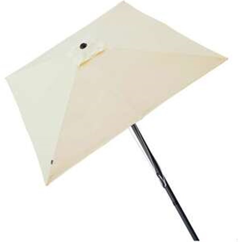 PARASOL DE TERRAZA CUADRADO 300X300 CM CON CHIMENEA Y MÁSTIL DE ALUMINIO 4,8 CM AKTIVE