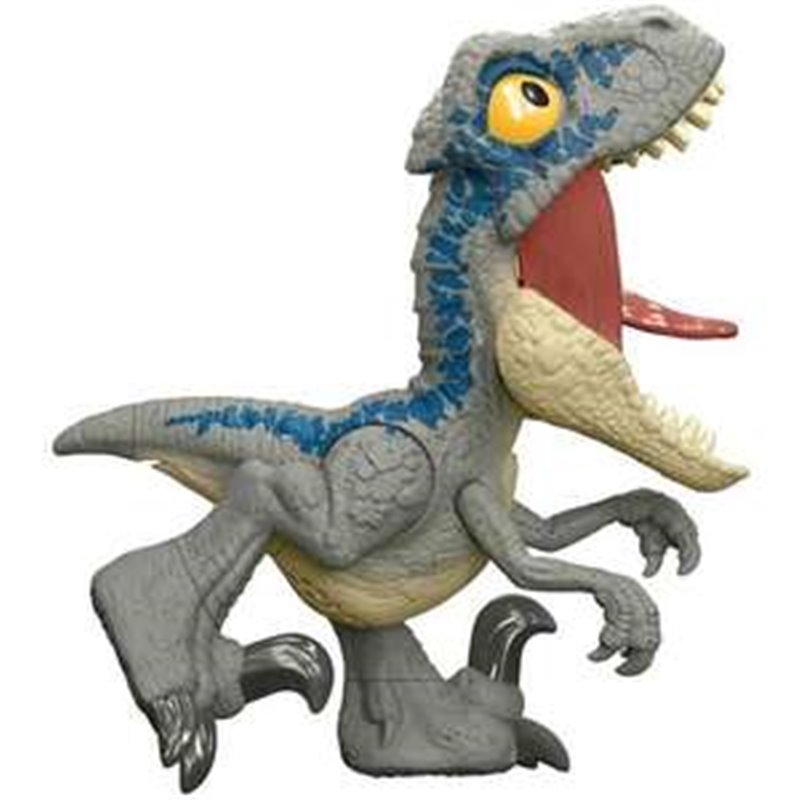 FIGURA DINOSAURIO JURASSIC WORLD MEGA ROAR BLUE CON SONIDOS. 21,59X10,16X43 CM