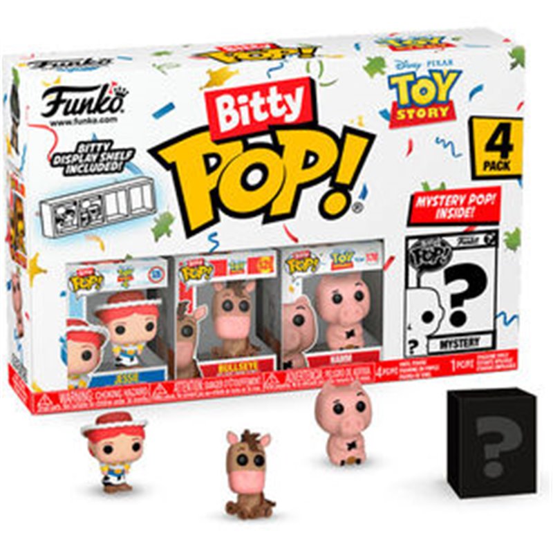 BLISTER 4 FIGURAS BITTY POP DISNEY TOY STORY JESSIE