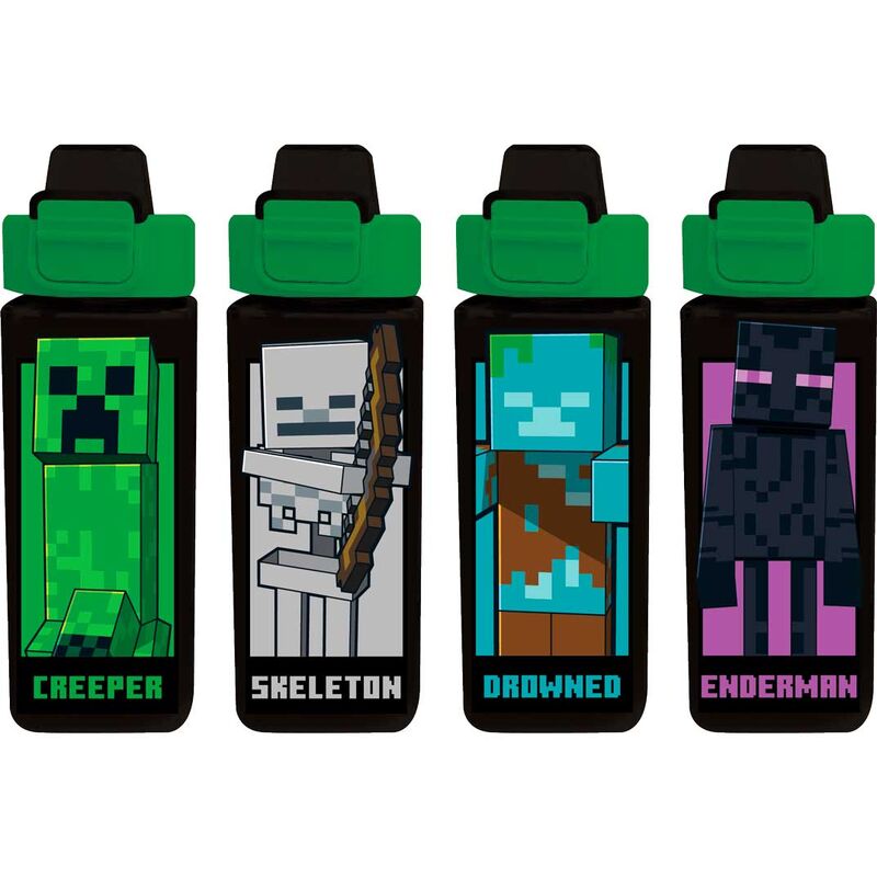 Cantimplora cuadrada Minecraft 500ml surtido