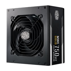 Cooler Master MWE Gold 750 V2 ATX 3.0 Ready unidad de fuente de alimentación 750 W 24-pin ATX Negro