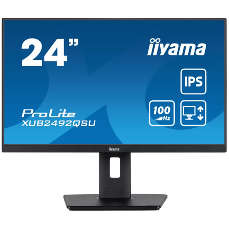 iiyama ProLite XUB2492QSU-B1 pantalla para PC 60,5 cm (23.8") 2560 x 1440 Pixeles Wide Quad HD LED Negro