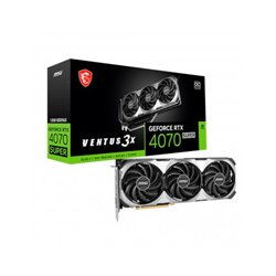 VGA MSI RTX 4070 SUPER 12G VENTUS 3X OC,NV,RTX4070SUPER,12GB,GDDR6X,192BIT,3DP+1HDMI,TORX FAN 4.0,3 VENTILADORES