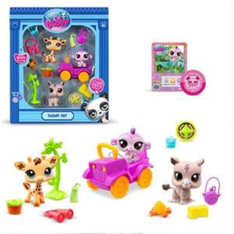 PACK FIGURAS DE JUEGOS SAFARI LITTLEST PET SHOP 17,8X20,32X6,35 CM