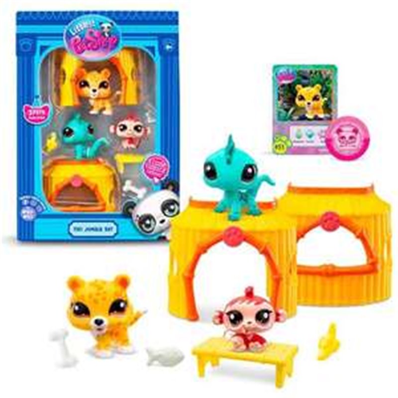 SET FIGURA LITTLEST PET SHOP TIKI JUNGLE. 17,8X20,3X6,35 CM