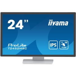 iiyama ProLite pantalla para PC 60,5 cm (23.8") 1920 x 1080 Pixeles Full HD LCD Pantalla táctil Multi-usuario Blanco