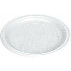 PLATOS PLASTICO 20.5CM X 12 PLANOS REUTILIZABLE