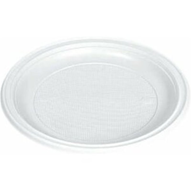 PLATOS PLASTICO 20.5CM X 12 PLANOS REUTILIZABLE