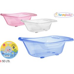 BAÑERA INFANTIL TRANSPARENTE 50LT. FORMYBABY