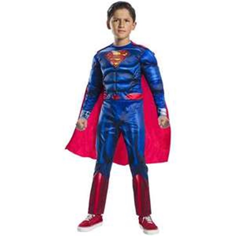 DISFRAZ INFANTIL SUPERMAN BLACK LINE DELUXE TALLA M (5/7 AÑOS)