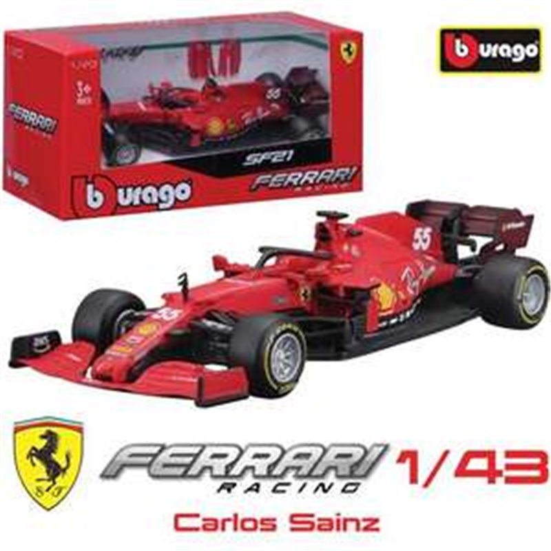 COCHE FERRARI F1 CARLOS SAINZ ESCALA 1:43 BURAGO