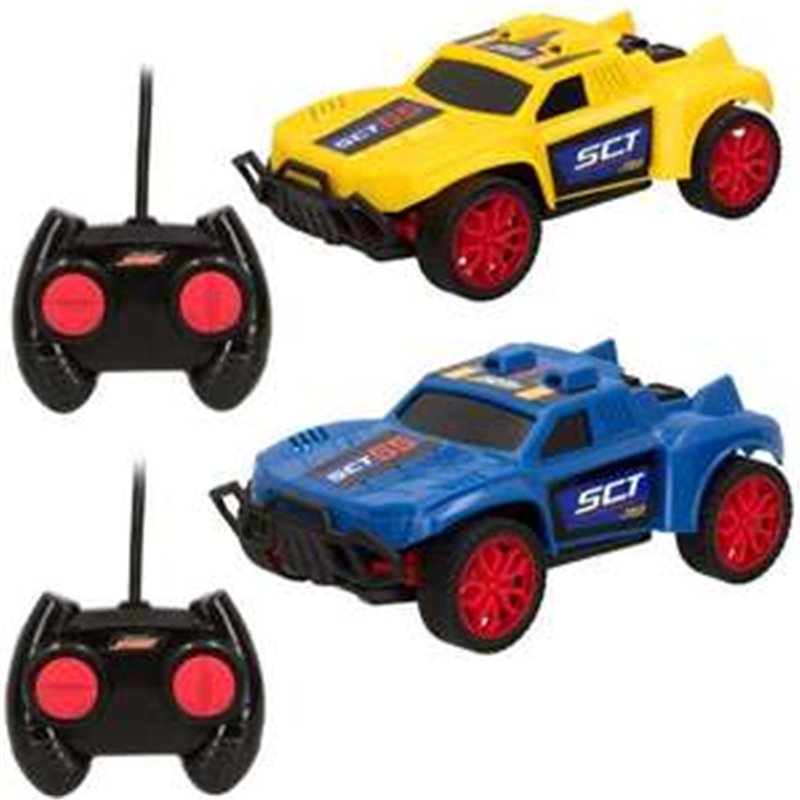 COCHES RADIO CONTROL RALLY CARS EN PACK DE 2 ESCALA 1:24 15 CM