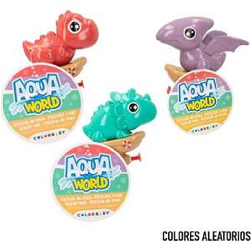 PISTOLA DE AGUA DINOSAURIO AQUA WORLD 3 MOD SDOS EXP. 12 PIEZAS - MODELOS SURTIDOS