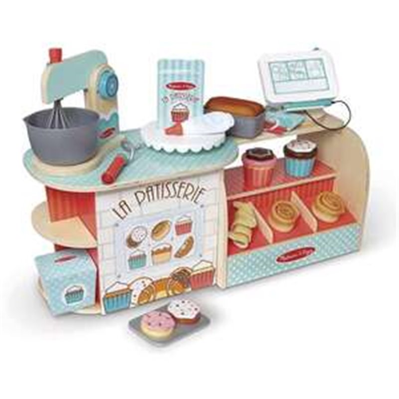 PASTELERIA - PANADERIA CON 39 PIEZAS MELISSA & DOUG 59X24X24 CM