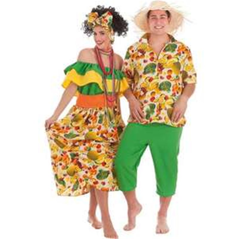 DISFRAZ ADULTO CUBANO FRUTAS T-XL TALLA XL