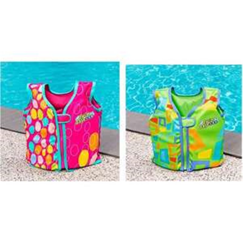 CHALECO NATACION AQUASTAR SWIM SAFE TALLA M/L MOD SDOS. 19 A 30 KG - MODELOS SURTIDOS