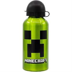 BOTELLA DE ALUMINIO MINECRAFT CREEPER GREEN 400 ML.