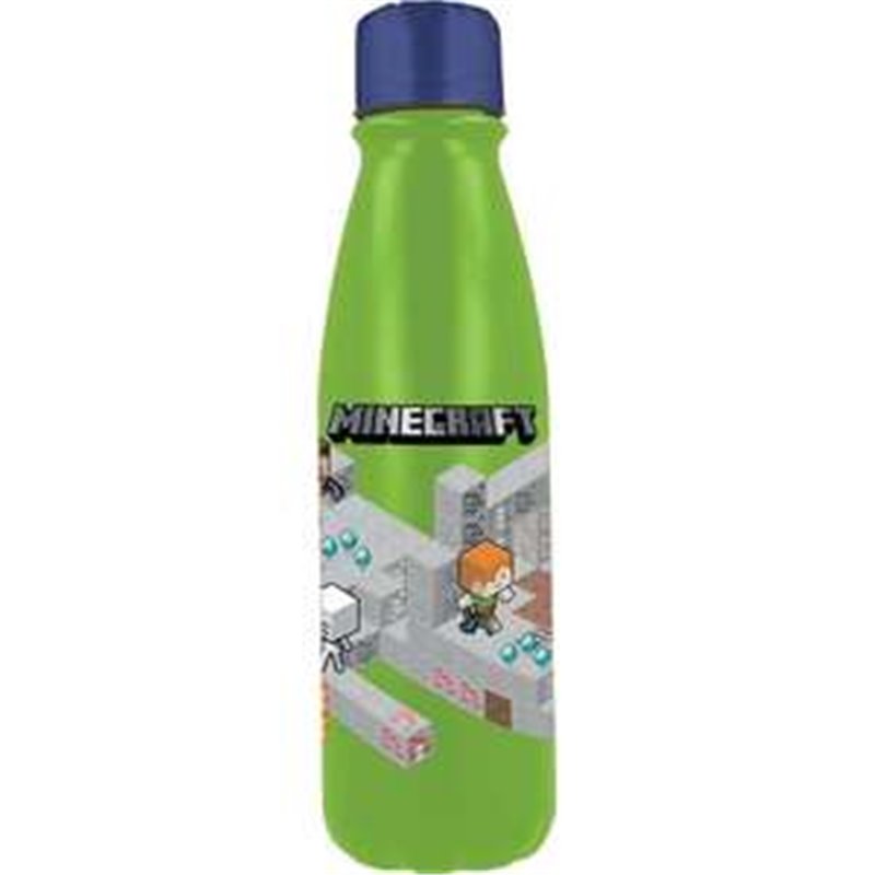 BOTELLA ISOMETRIC ALUMINIO MINECRAFT 600 ML.