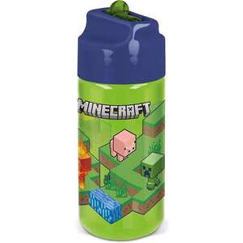 BOTELLA PLÁSTICO MINECRAFT 430 ML.