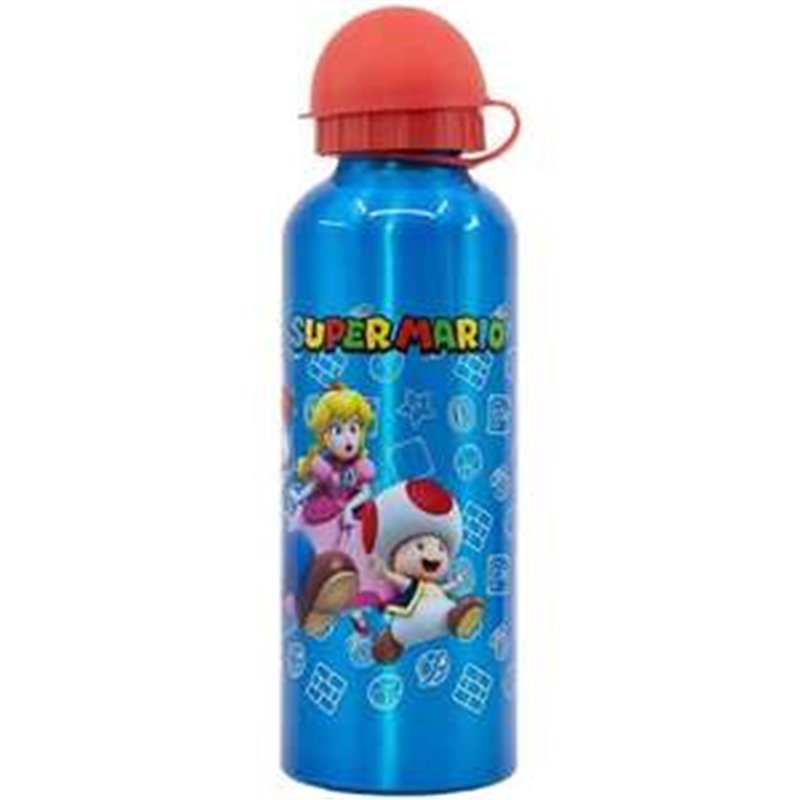 BOTELLA DE ALUMINIO ALTA SUPER MARIO 530 ML