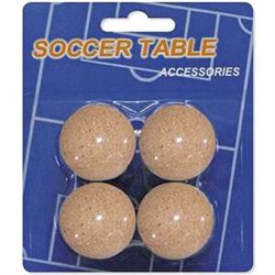 BLISTER 4 PELOTAS CORCHO FUTBOLIN 35 MM