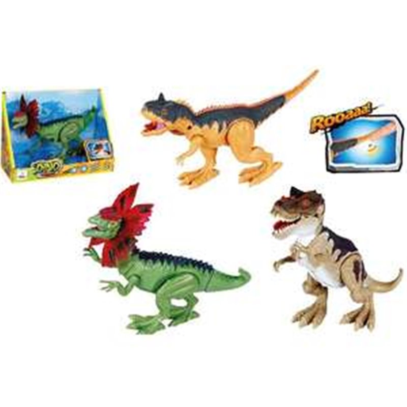 FIGURA DINOSAURIO INIVIDUAL CON SONIDOS 20X12CM, - MODELOS SURTIDOS