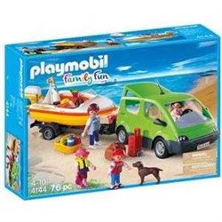 COCHE FAMILIAR CON LANCHA PLAYMOBIL FAMILY FUN