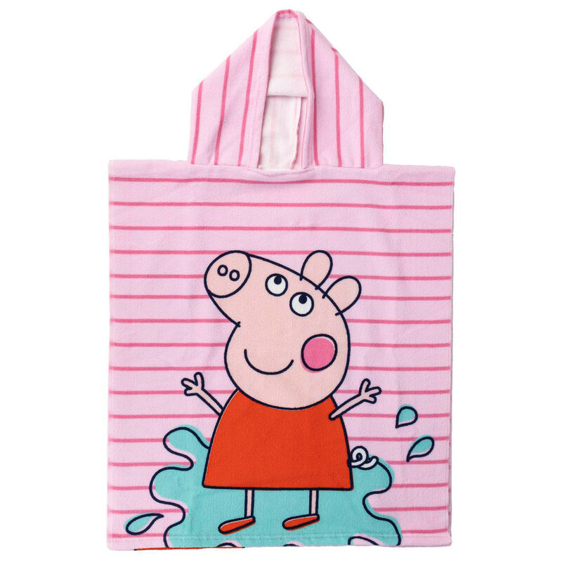 Poncho toalla Peppa Pig microfibra