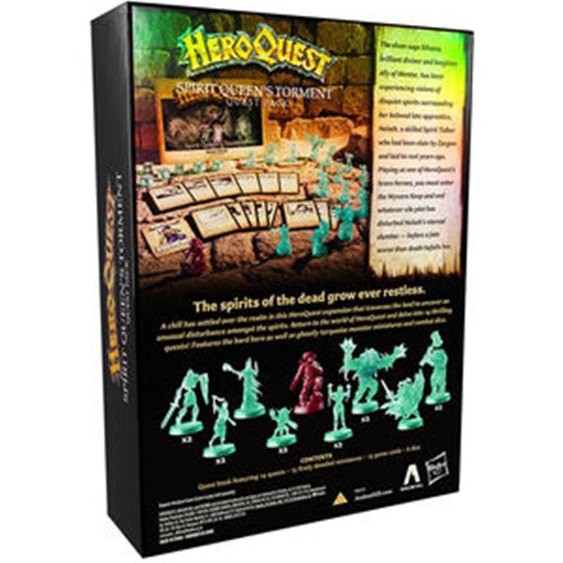 EXPANSION JUEGO MESA EL TORMENTO DE LA REINA DE LOS ESPIRITIUS HEROQUEST ESPAÑOL