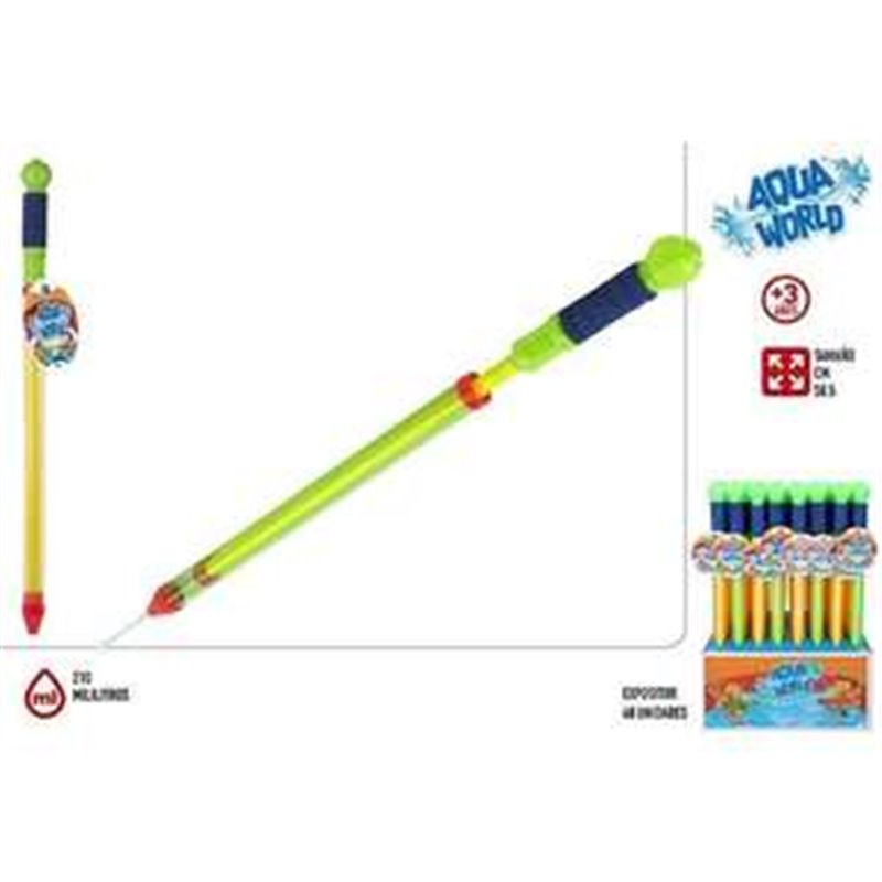 LANZADOR DE AGUA AQUA WORLD 58 CM - MODELOS SURTIDOS