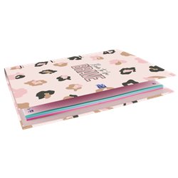 OXFORD ANIMAL PRINT EUROPEANBINDER SURTIDO