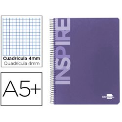 CUADERNO ESPIRAL 80H 75GR CUADROS 4MM