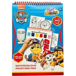 Libro acuarelas Patrulla Canina Paw Patrol