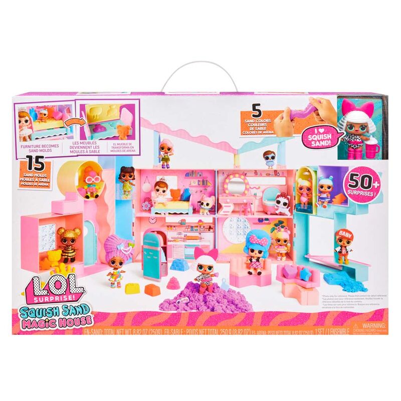 Casa Squish Sand Magic + muñeca L.O.L. Surprise