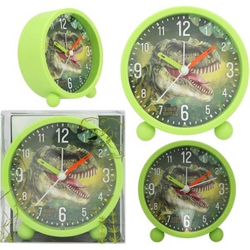 RELOJ DESPERTADOR DINO WORLD