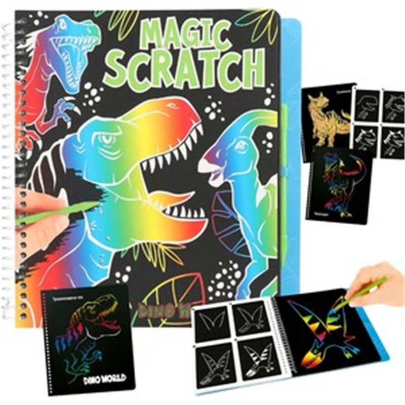 MAGIC SCRATCH BOOK DINO WORLD