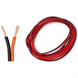 CABLE PARA AUDIO 10M 2X0.5MM BICOLOR ROJO-NEGRO 7HSEVENON ELEC