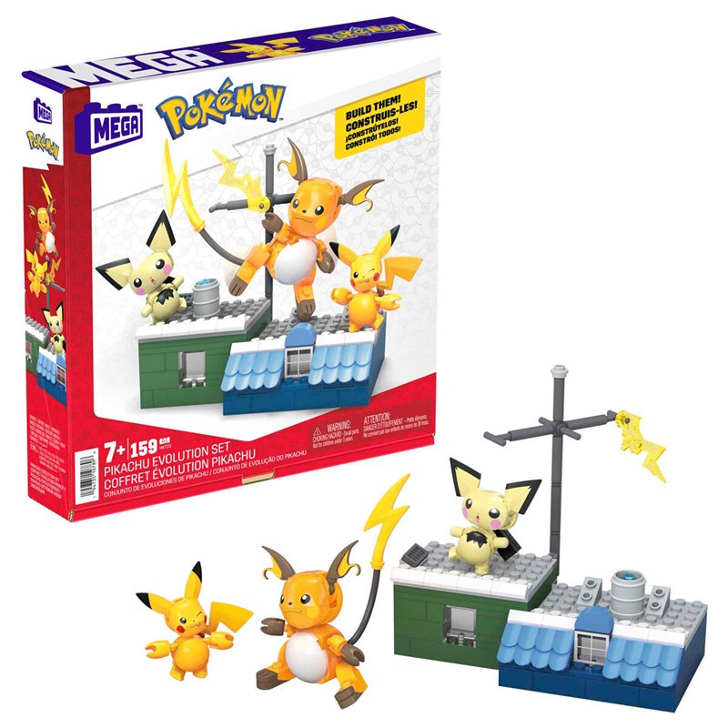 MEGA Construx Evolucion Pikachu Pokemon